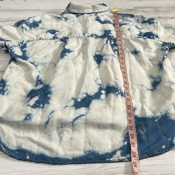 AMO linen blend boxy shirt size M - Picture 8 of 9